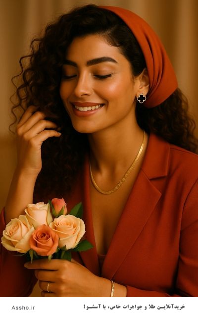 گوشواره ونکلیف مشکی	